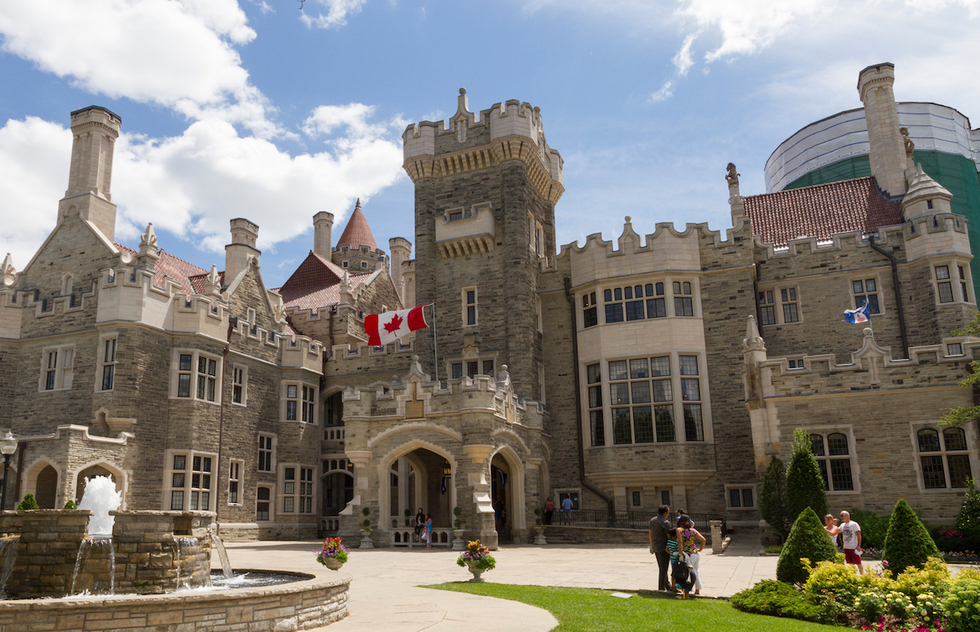 The exterior of Casa Loma, Toronto's castle