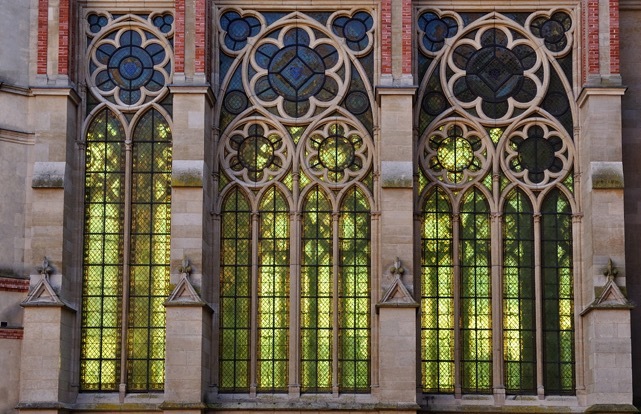 Window of the chapel at Château de Saint-Germain-en-Laye in France