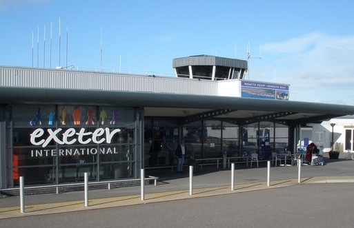 Exeter Airport in the U.K.