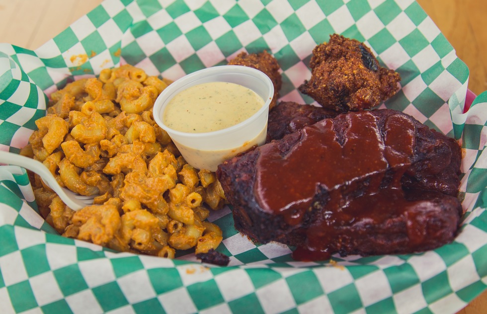 Vegan barbecue from Homegrown Smoker in Portland, Oregon