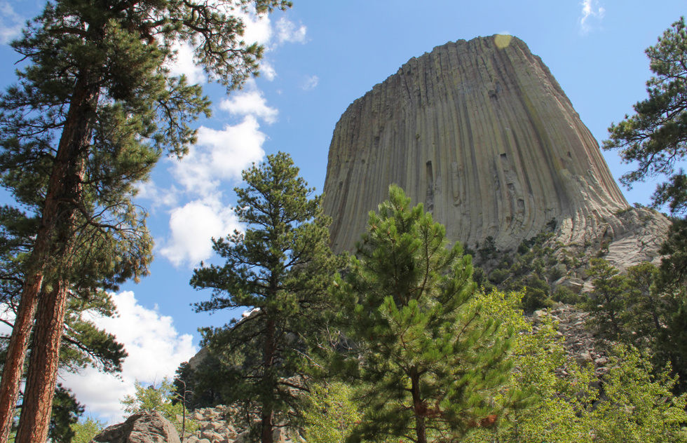 Hike around or climb Devil's Tower, America's first established national monument.