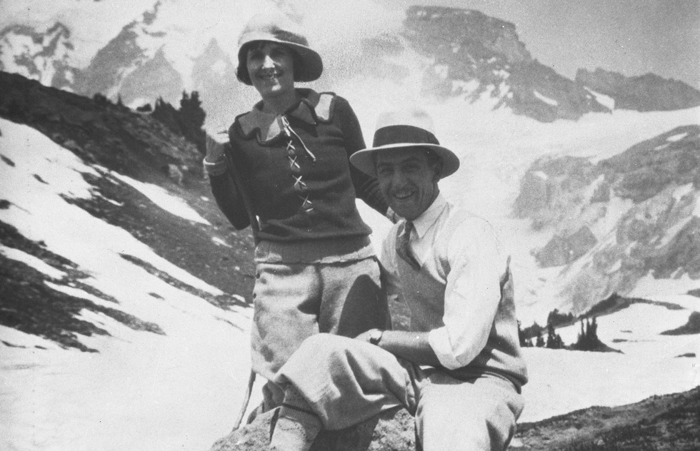 Walt Disney at Mt. Rainier in 1925