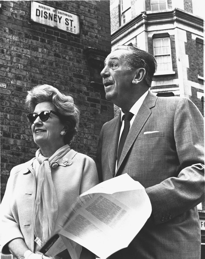 Walt and Lillian Disney in London, 1966