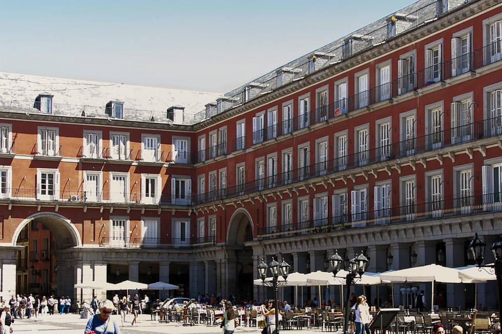 Stop by one of Madrid's many picturesque plazas. 