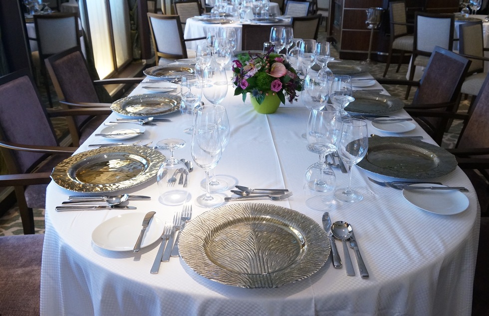 Windstar Cruises: Star Pride Set Dining Table