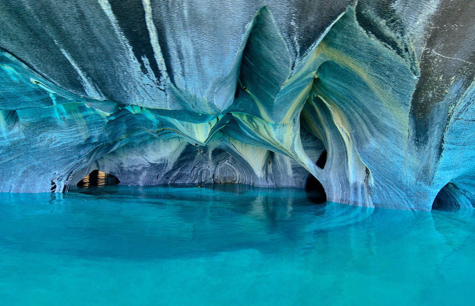 The base caves of the Marble Cathedral