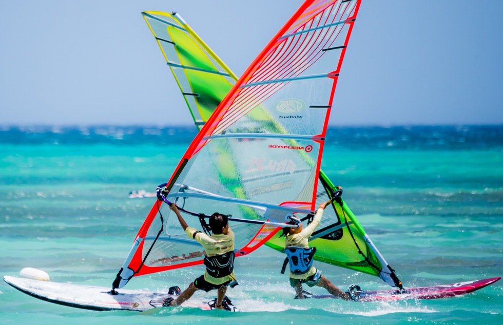 Windsurfing in Aruba