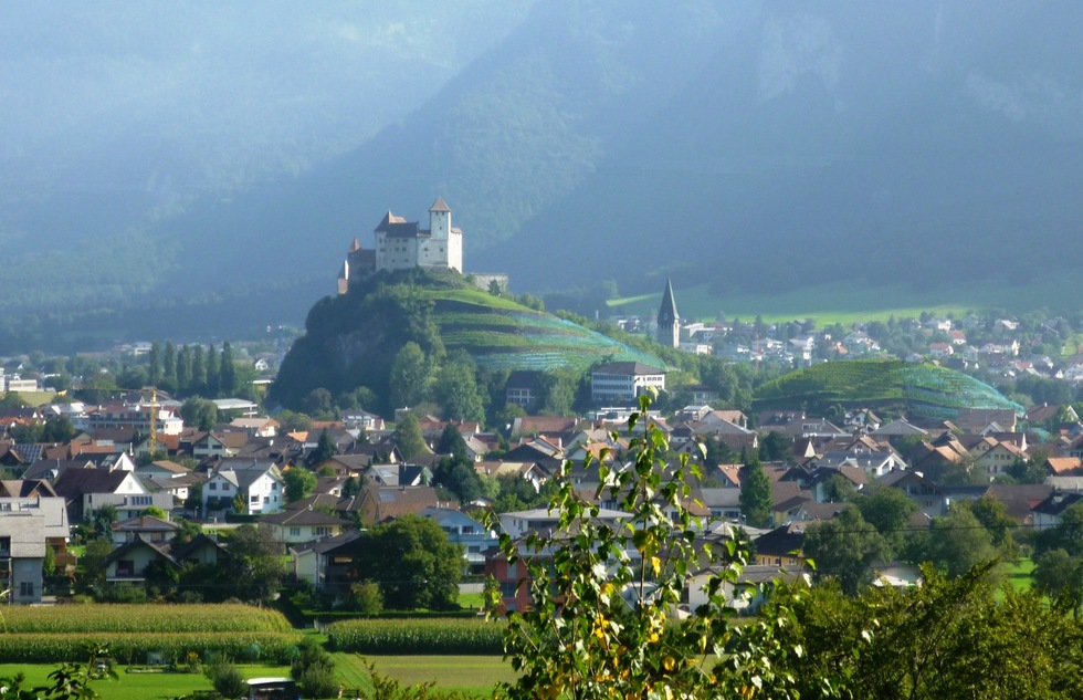 Gutenberg Castle over Balzers, Liechtenstein