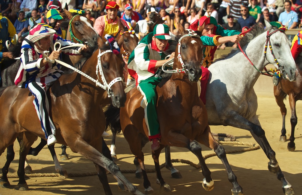 Palio di Siena horse race in Italy