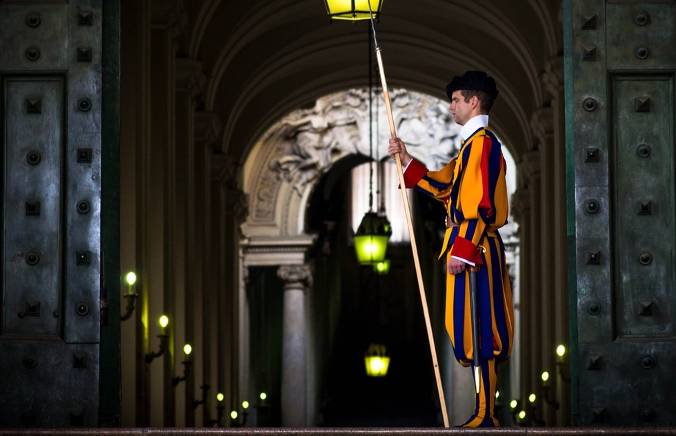 Swiss Guard at the Vatican in Rome