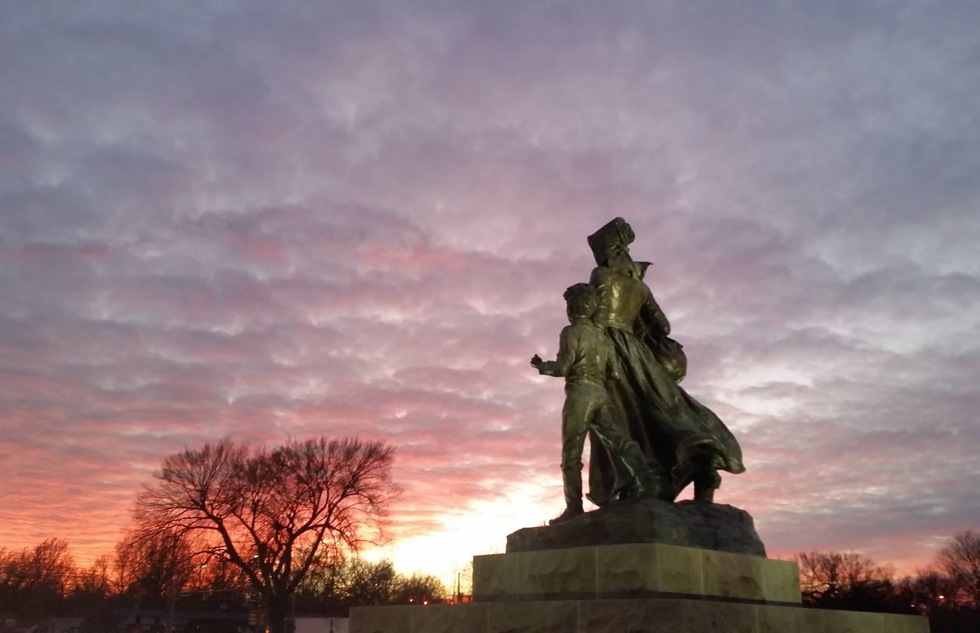 Pioneer Woman Statue in Ponca City, Oklahoma