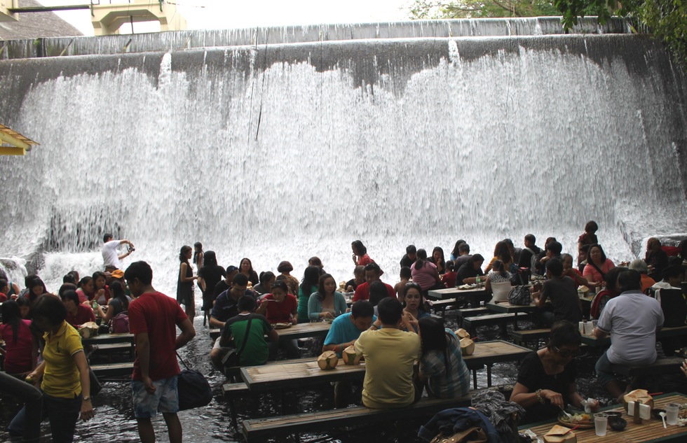 Labasin Waterfalls Restaurant at Villa Escudero in the Philippines