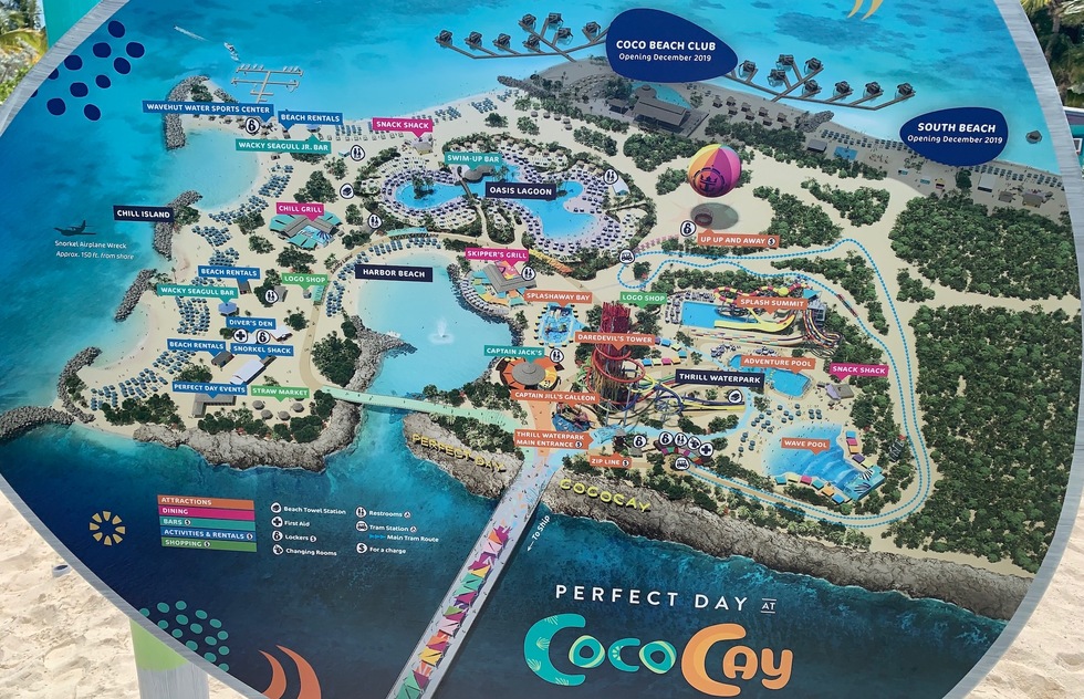 Map Of Coco Cay Royal Caribbean