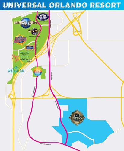 Univeral Orlando Epic Universe expansion map