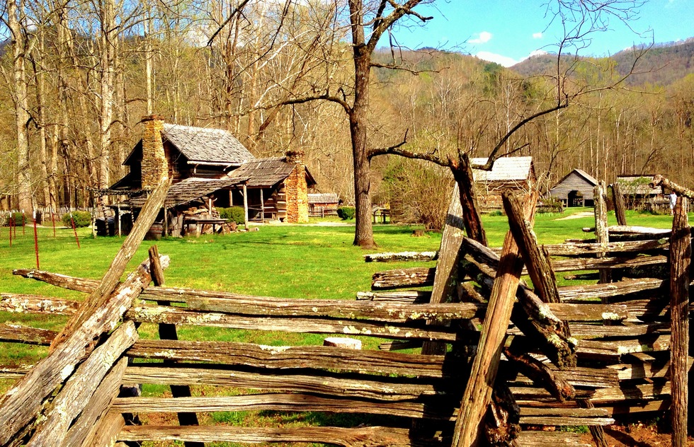 Mountain Farm Museum in Cherokee, North Carolina