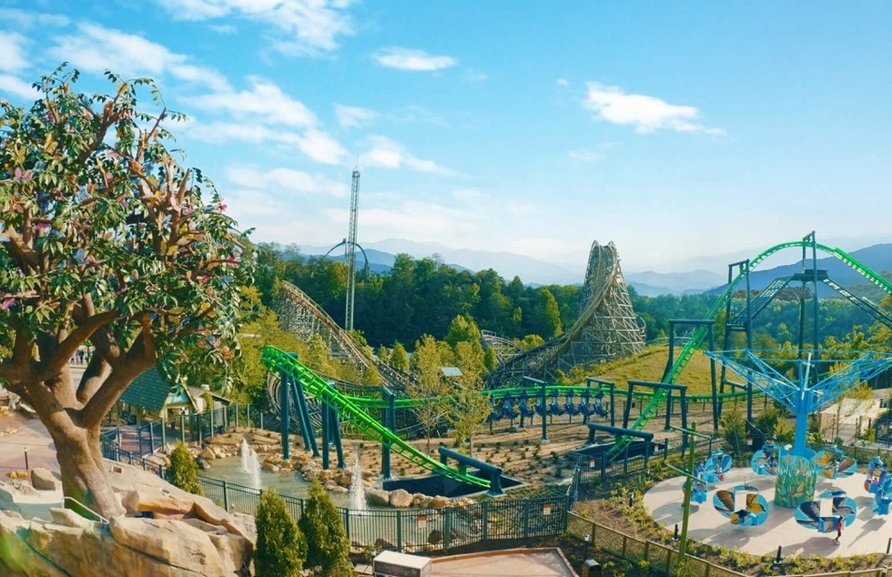 Wildwood Grove section of Dollywood theme park in Pigeon Forge, Tennessee