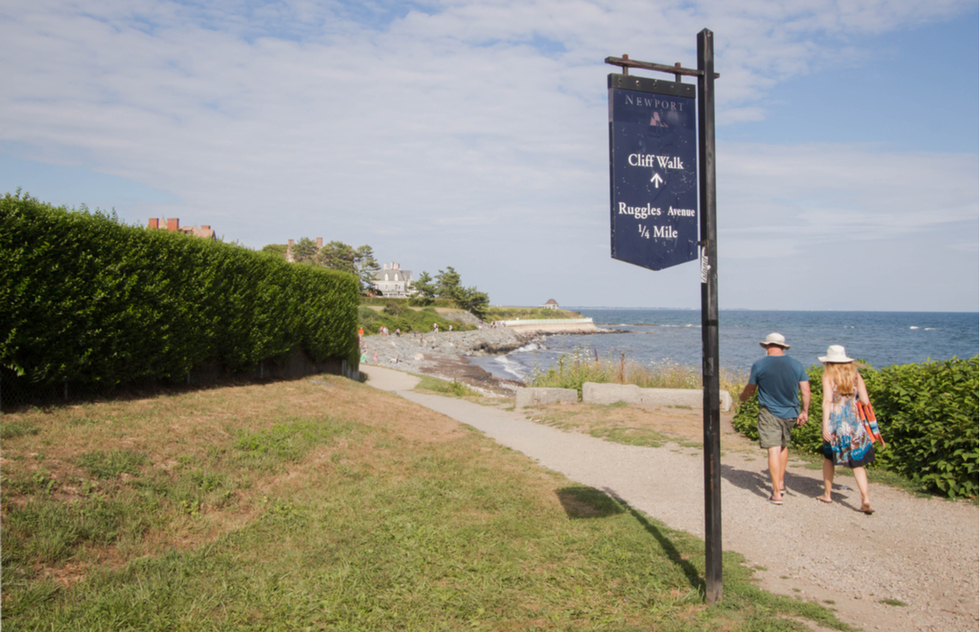 Ocean views and mansions await at Newport's Cliff Walk