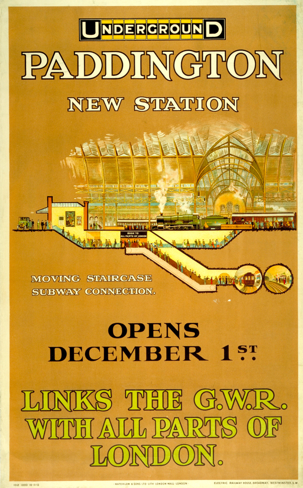 The Bakerloo extension to Paddington opened in 1913