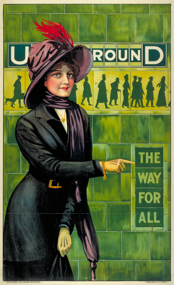 Alfred France's 1911 London Underground poster was specifically targeted towards women