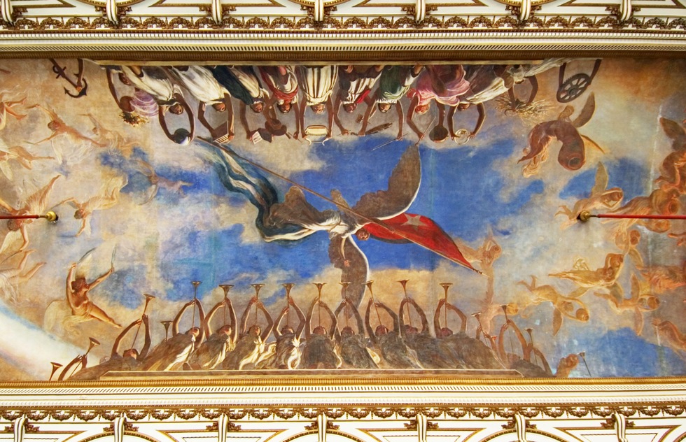 Ceiling of the Museum of the Revolution in Havana