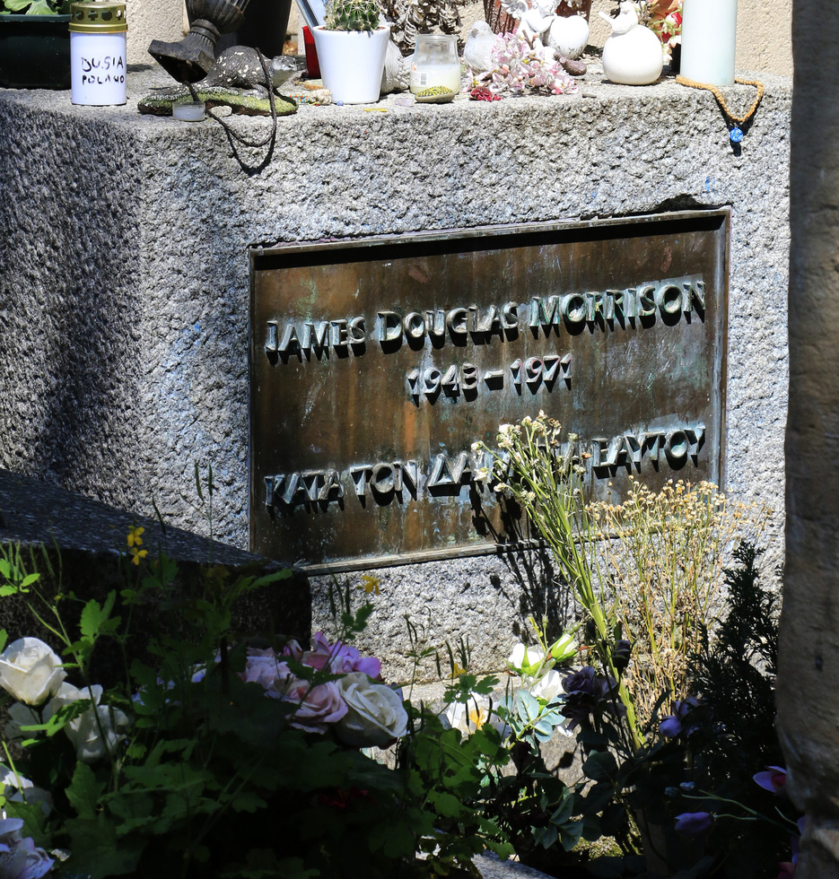 Père-Lachaise Cemetery in Paris contains graves and shrines for music icons like Edith Piaf, Frédéric Chopin and Jim Morrison