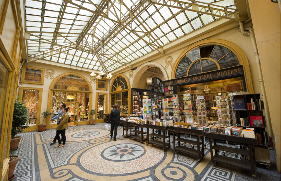 Librairie Jousseaume bookshop at the Galerie Vivienne shopping arcade in Paris