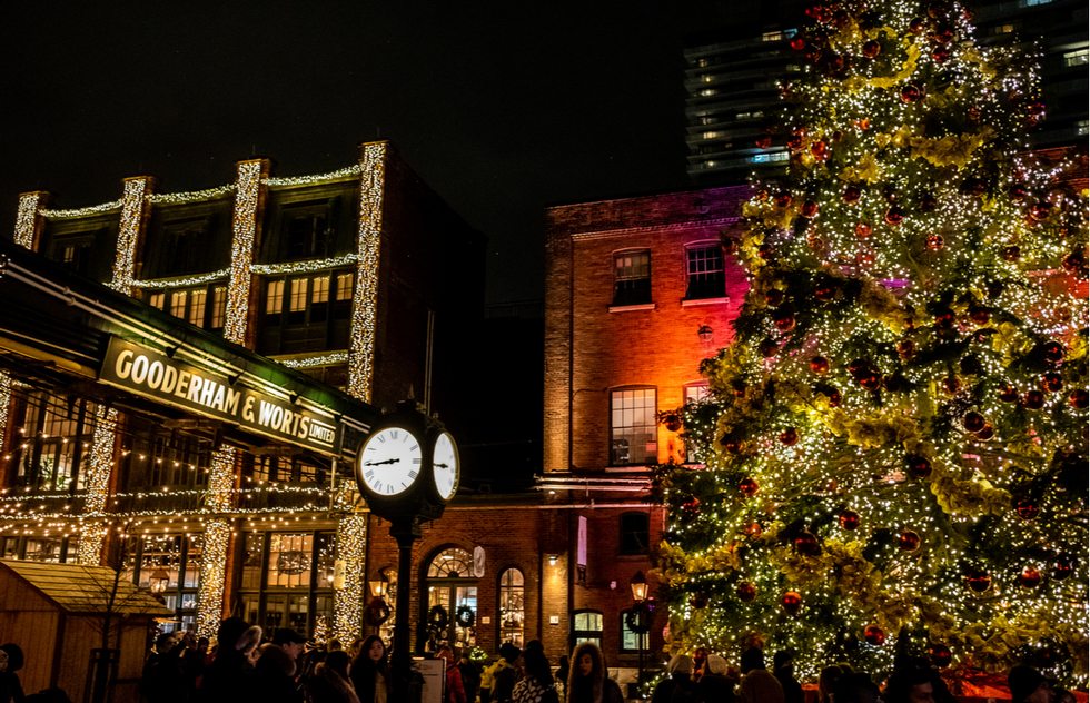 Toronto Christmas Market in the city's Distillery District