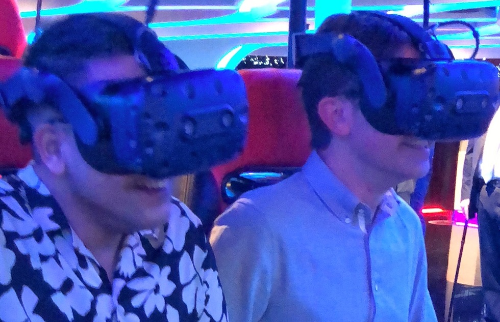 Galaxy Pavilion virtual-reality arcade on the Norwegian Encore cruise ship