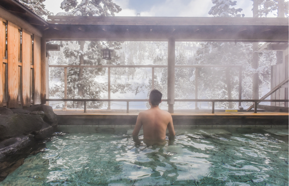 Hot springs in Yamagata Prefecture, Japan