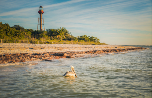 Sanibel Lighthouse on Florida's Sanibel Island