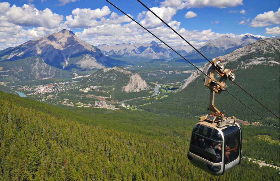 Banff Gondola in Alberta, Canada