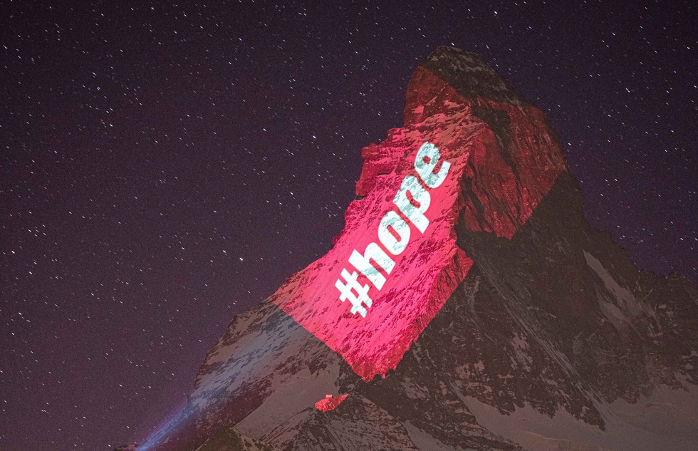 Matterhorn and Eiffel Tower Lit with Messages of Hope and Gratitude | Frommer's