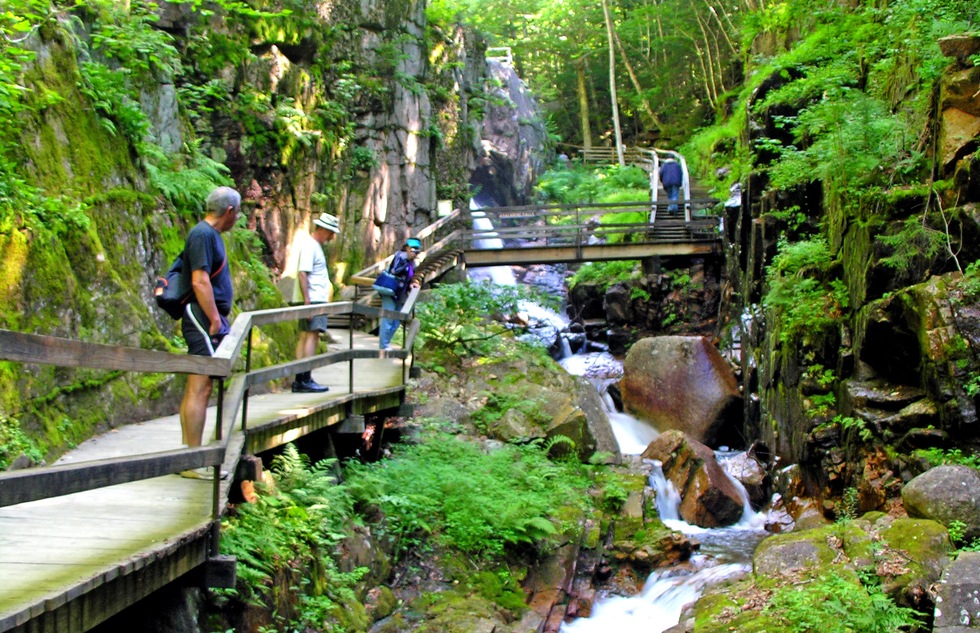 Best U.S. waterfall hikes: Flume Gorge at Franconia Notch State Park in New Hampshire