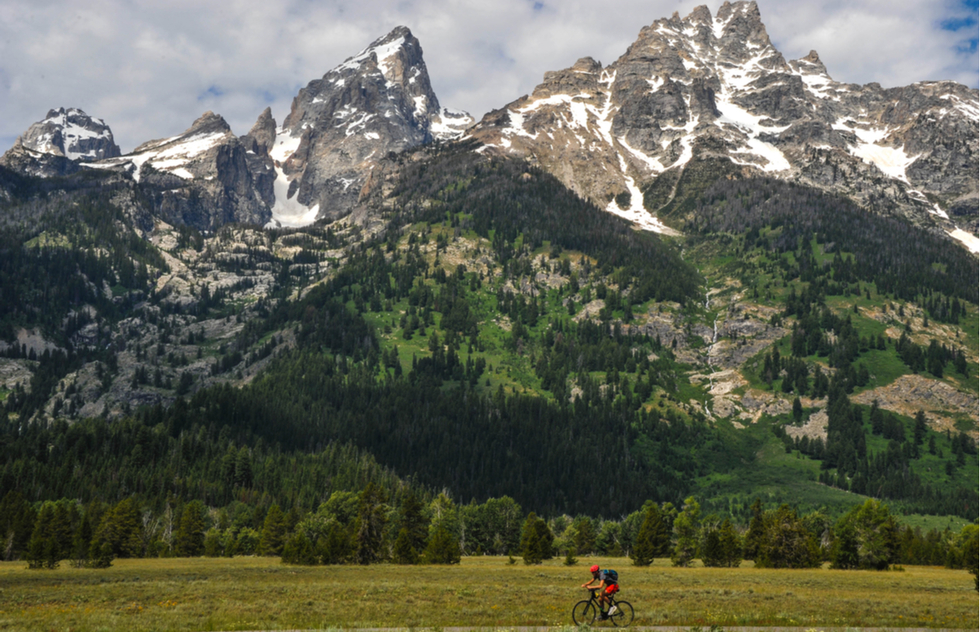 Best U.S. national parks for bicycling: Grand Teton National Park in Wyoming