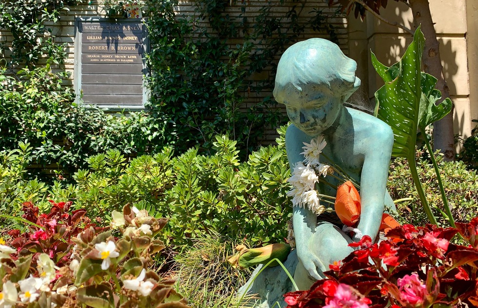 Walt Disney landmarks in L.A. and Hollywood: Walt Disney's grave at Forest Lawn Memorial-Park Glendale