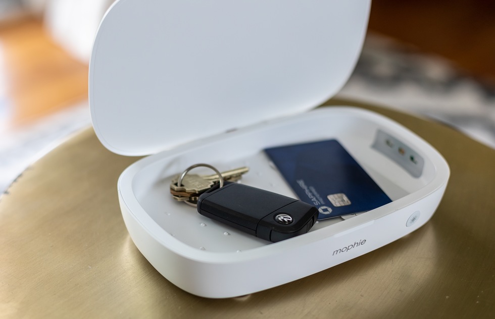 Mophie UV sanitizer with wireless charging