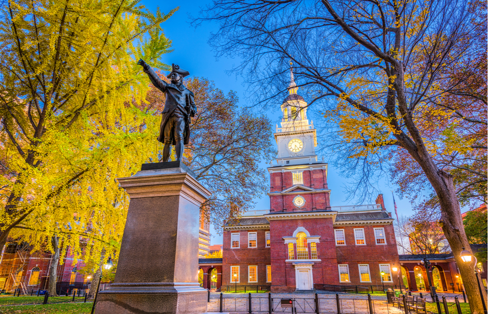 Best Places to go in 2021: Arthur and Pauline Frommer: Independence Hall, Philadelphia