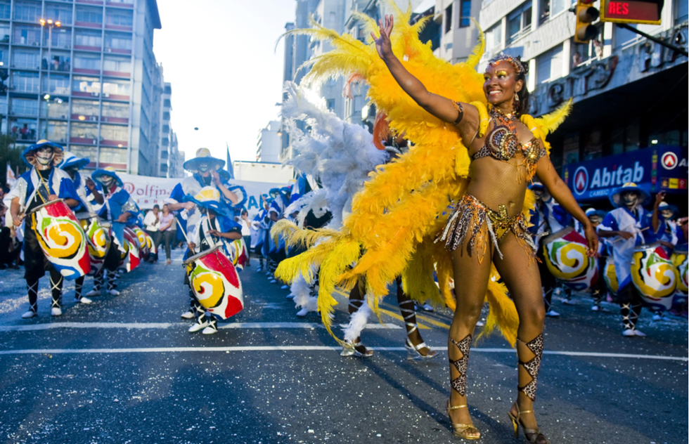 Montevideo Carnival parade in Uruguay