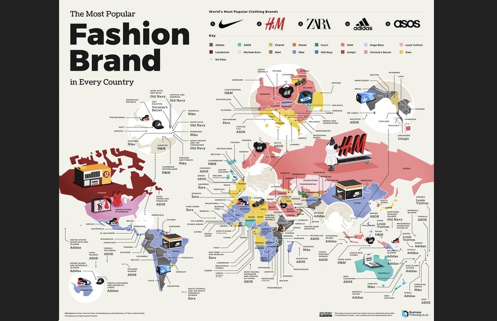 The Most Popular Fast Food and Fashion Chains in Each Country | Frommer's