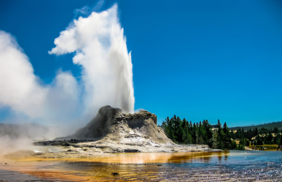 Yellowstone's best geysers: Castle Geyser in the Upper Geyser Basin