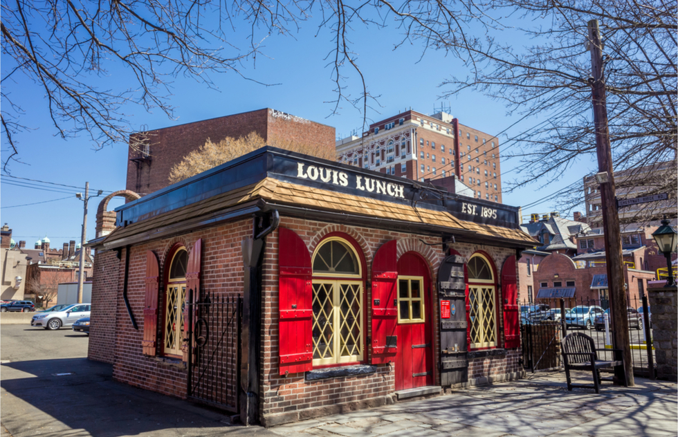 Louis' Lunch restaurant in New Haven, Connecticut