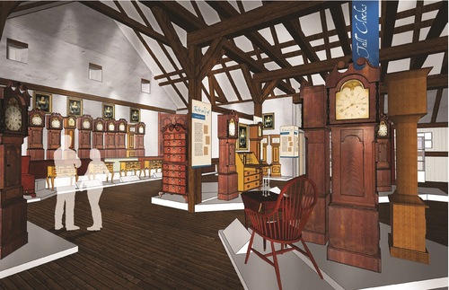 Rendering of the new gallery at Historic Rock Ford in Pennsylvania