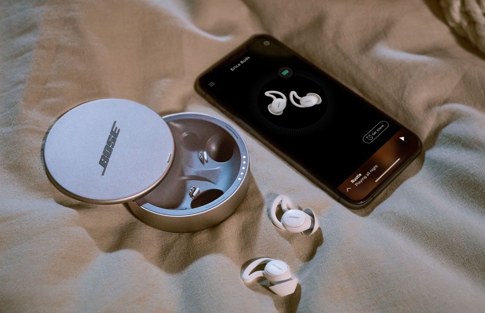 Great travel product inventions for public transportation, road trips, driving, and sleeping well: Sleepbuds II noise masking earbuds