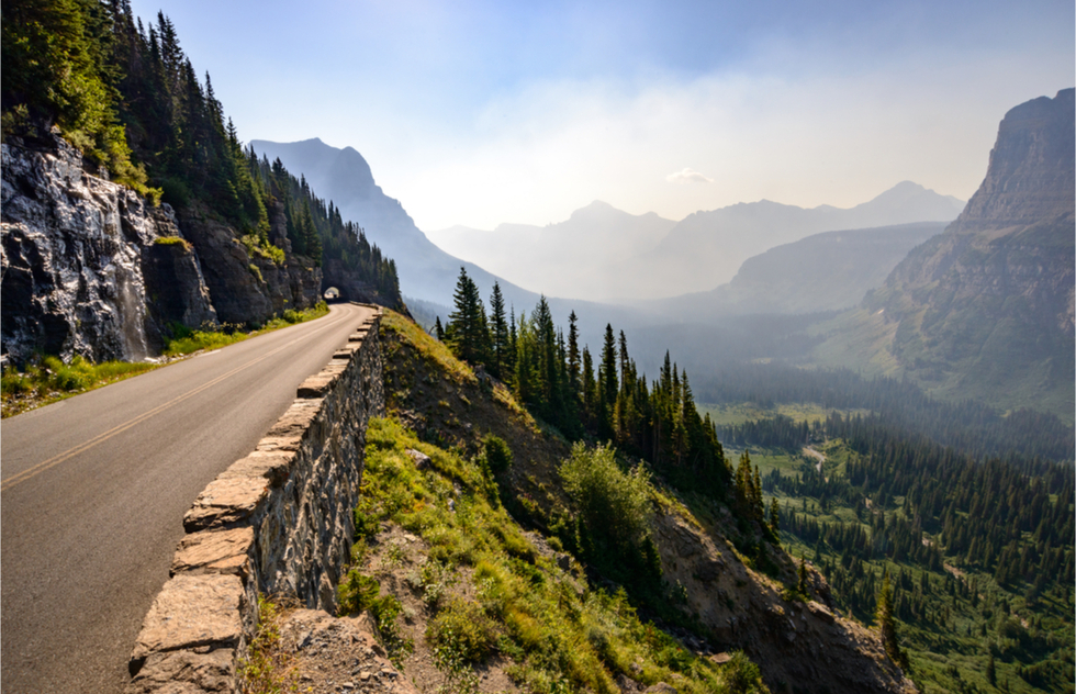 The Going-to-the-Sun Road in Montana's Glacier National Park
