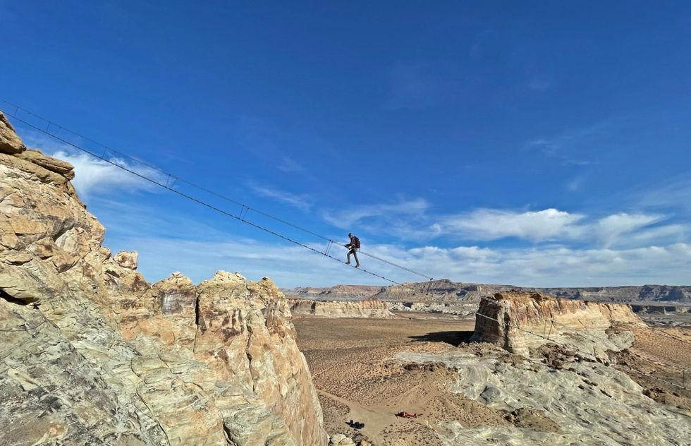 Would You Climb This Heart-Stopping Sky Ladder 400 Feet Above the Utah Desert? | Frommer's