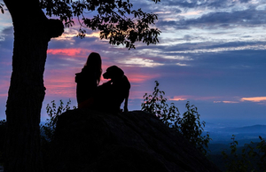 Sunset at Shenandoah National Park in Virginia