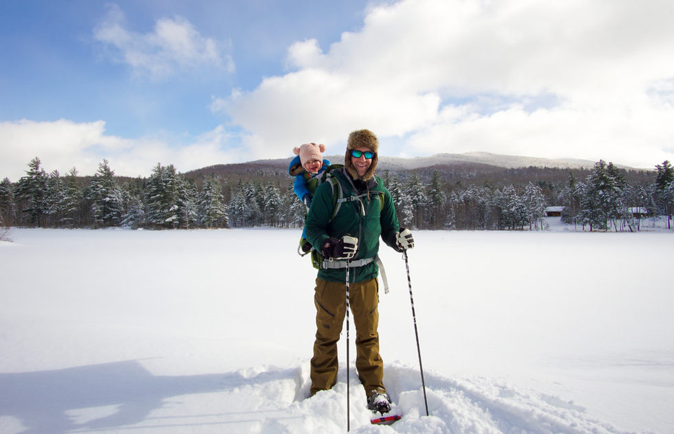 Snowshoeing at Sterling Ridge Resort in Vermont
