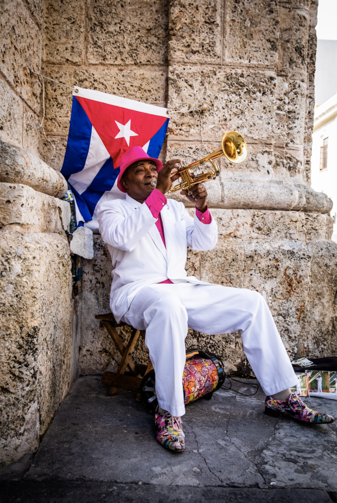 Trumpeter in Habana Vieja, Cuba