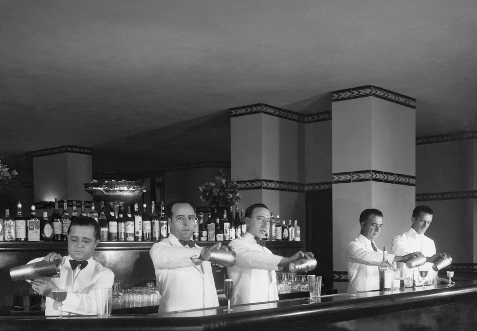 Vintage photo of Havana bartender competition