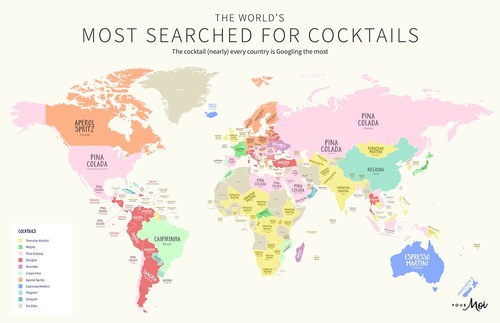 New Analysis Shows Most Popular Cocktails in All 50 U.S. States (and Across the World) | Frommer's